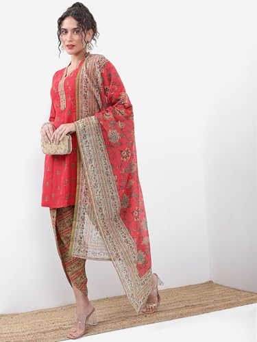 Image of Vishudh Women's Ethnic Set | Regular Fit | Fashion Outfit | with Comfortable Wear