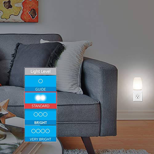 Ge Soft Led Night Light, 2 Pack, Dusk To Dawn, 3000K, Ul-Listed, Warm White & Color-Changing Led Night Light, Plug-In, Dusk-To-Dawn, Home Décor, Great For Kids, Ideal For Bedroom, White Base #TOP3