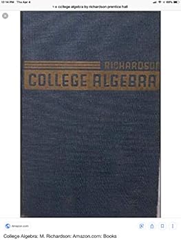 Hardcover College Algebra Book