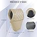 HQRNYP Leather Car Gear Shift Knob Cover, Stick Shift Cover, Anti-Slip Dust Waterproof Gear Shifter Stick Protector, Durable Car Accessories Shifter Lever Knob Protector for SUV Truck RV (Beige)