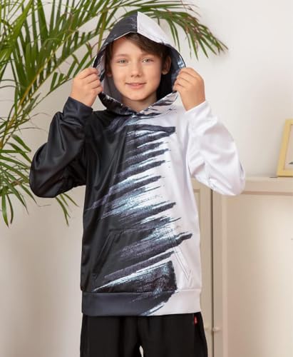 uideazone Boys Hoodies for Kids 3D Graphic Printed Hooded Sweatshirt Pullover Hoody with Pockets 6-16 Years - Image 6