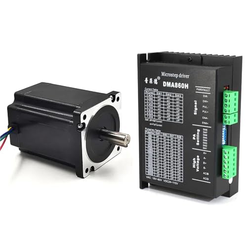 Moteur pas à pas Nema 34 boucle ouverte 8,5 Nm avec pilote DMA860H et ventilateur pour routeur CNC