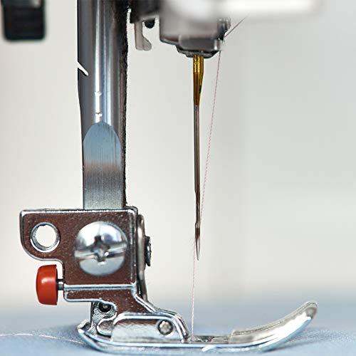 Amytalk 50Pcs Sewing Machine Needles Universal Regular Point Machine Needles Compatible For Singer, Brother, Janome, Varmax With Size In 65/9, 75/11, 90/14, 100/16, 110/18 (5 Colors) #TOP3