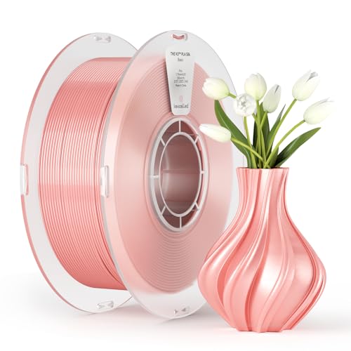 kexcelled PLA Silk 1.75mm Filament, Shiny Gloss Shine, 1kg, Pink