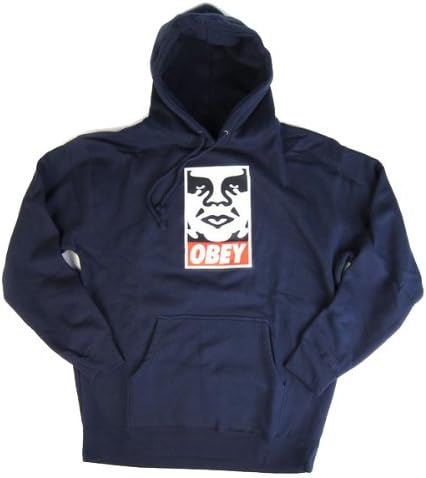 Obey: Icon Face Hoodie - Navy