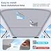 TSLDRV 2026 Upgrade Sunshade Roof For Tesla Model Y 2020-2024 [No-Gap/Sag-Free] Heat Insulation Glass Roof Sunshade Sunroof for Tesla Model Y Accessories 2024 2023 2022 2021 2020 Gray