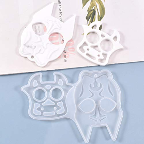 ARTIBETTER Epóxi Junta Fivela Moldes Fazer Face Animal Dos Desenhos Animados Molde para Pingente