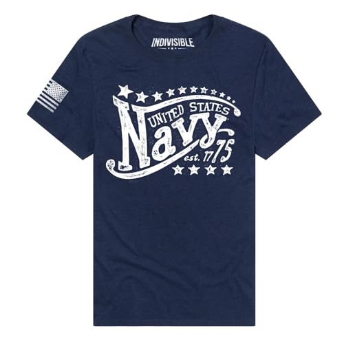 Indivisible Official U.S. Navy Stars Men's Classic Ring-Spun T-Shirt