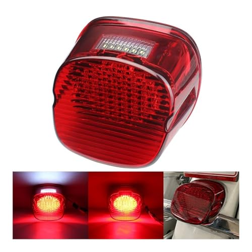 Feu stop LED moto haute visibilité et support plaque Dyna Softail - 2