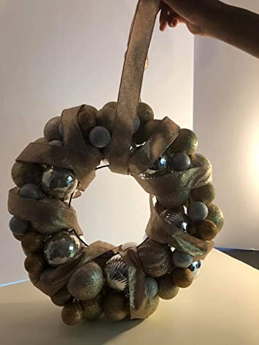 Christmas Wreath- Gold Silver Christmas Wreath