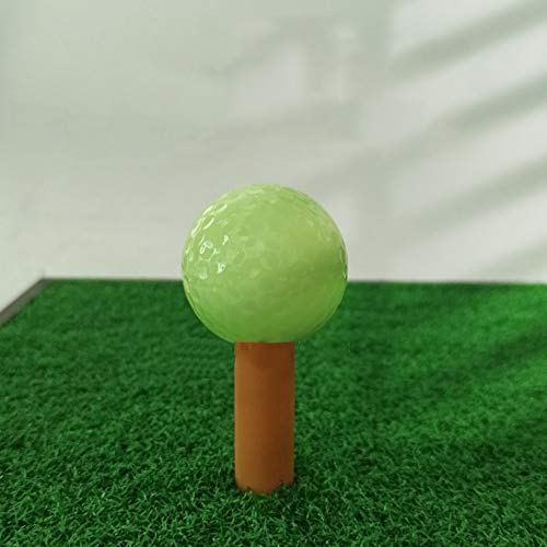 TSUBASI ナイトゴルフボール 蛍光ゴルフボール 夜 ゴルフ練習ボール 二層 蛍光シェル+カーネル弾性ゴム 直径1.68インチ 弾性約70% ディンプル332 蛍光色 6個入り 4枚目