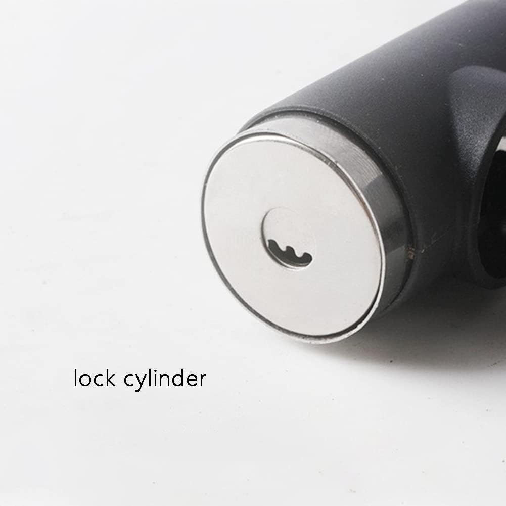 Heavy Locks Security U-Lock, Heavy Duty Bike Padlock Security Keyed Lock, for Door Bicycle Motorcycle Bike 7.7inx8.2in Black U-Locks for Bicycles