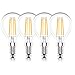 Produktbild Huoqilin E14 Dimmbare LED Tropfenform Glühbirnen, 4W P45 Kleinschraubbirnen, Warmweiß 2700K, 4er-Pack