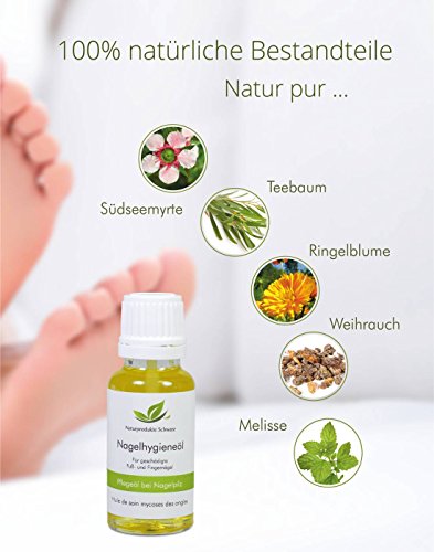Naturprodukte Schwarz - Nagelpilz Öl - Mit Premium Teebaumöl zur Pflege bei Nagelpilz, 20ml – Bild 4