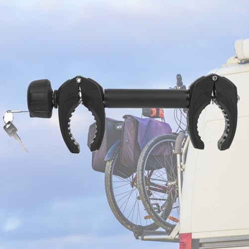 Support de vélo, bras de maintien de cadre pour 2ème vélo, porte-vélos support de vélo fixation, verrouillage sécurisé et antivol lors de vos...