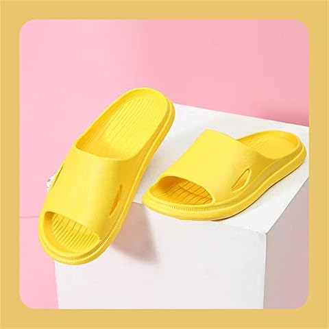 Beach Slippers Sandals And Slippers Summer Outdoor Wear Couples Men Indoor Home Bathroom Bath Shoes Beach Shoes-Gold,38-39 250Mm 9.84In Cover