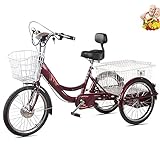 Electric Shopping Tricycle: Designed specifically for shopping purposes providing convenience for adults. Basket: Equipped with a spacious basket for carrying groceries or other items. Adjustable Seat: Allows users to customize the seat height for op...