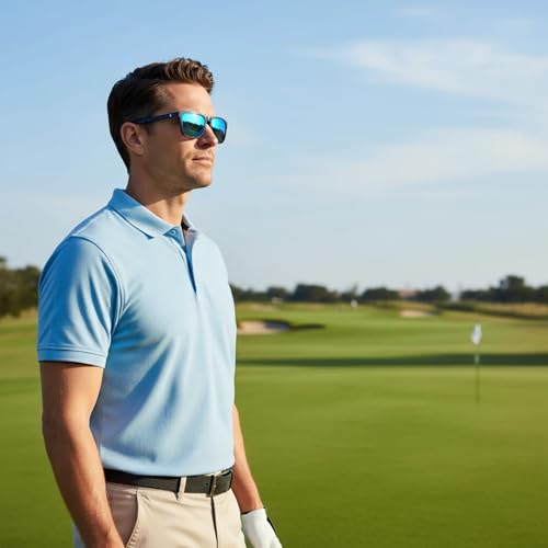 Image of Cyxus Golf Sunglasses for Men Acetate Polarized UV400 Protection Golf Accessories Gift P1579