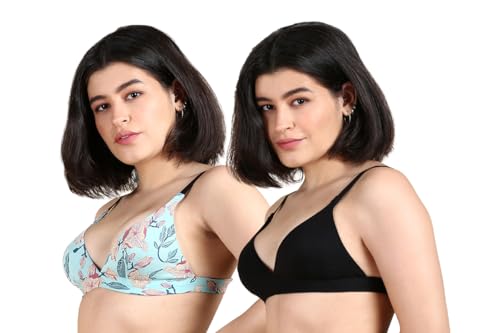 Image of &Circus PureSoft True Fit Triangle Non Padded Bra for Women | Deep Neck Plunge Bra for Women | Triangle Low Coverage Bra