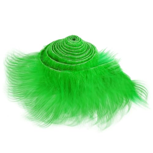 LetCart Magnificent Furry Faux Precut Strips 9 x 150 cm piel sintética felpa verde piel tela esponjosa artesanía felpa tela para GNOME Beard Santa Hair Dwarf DIY decoración de piel sintética