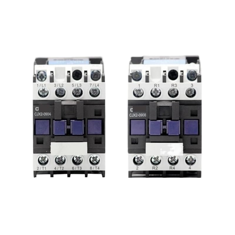 CJX2-0904 4NO CJX2-0908 2NO 2NC magnetyczny stycznik AC na szynie DIN 9A napięcie cewki 380 V 220 V 110 V 36 V 24 V LC1-D 09004 09008 (CJX2-0904, 220V)