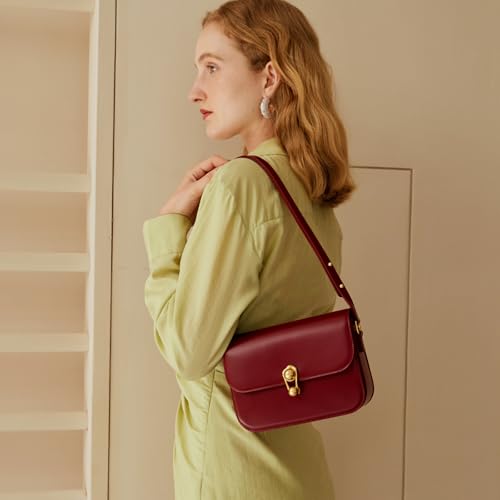Image of LA FESTIN Genuine Leather Purse for Women Designer Shoulder Handbag Daliy