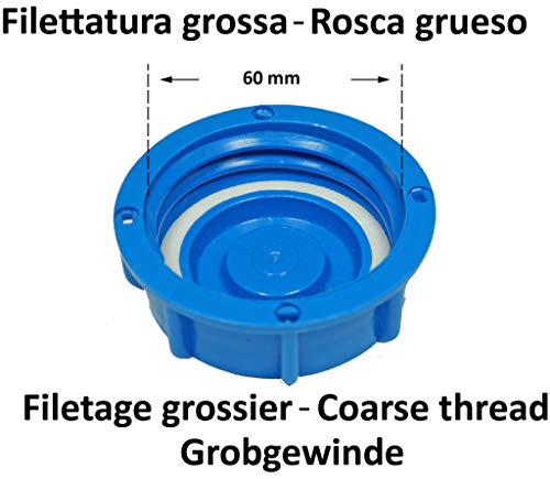 Adaptador de llenado de agua WAFA 5G, tapa del tanque de agua, para autocaravanas, rosca gruesa para Knaus, Weinsberg, Bürstner etc.