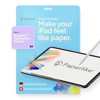 Paperlike® 3 Screen Protector (2x) for iPad Pro 11 inch (4th / 3rd / 2nd generation) & iPad Air (5th / 4th generation) – True Paper-Feel, Bubble-Free Install (Butterfly), Protects Pencil Tip