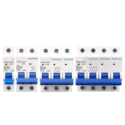 AC MCB TOB1-63H C �J�[�u 230/400V ? 50HZ/60HZ �u���[�J�[ 1P 2P 3P 4P 3A-63A 5 ��(3,32A)