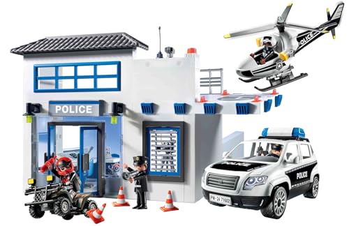 Jeux D'imitation Poste De Police Et Véhicules Playmobil La Boite - vue 10