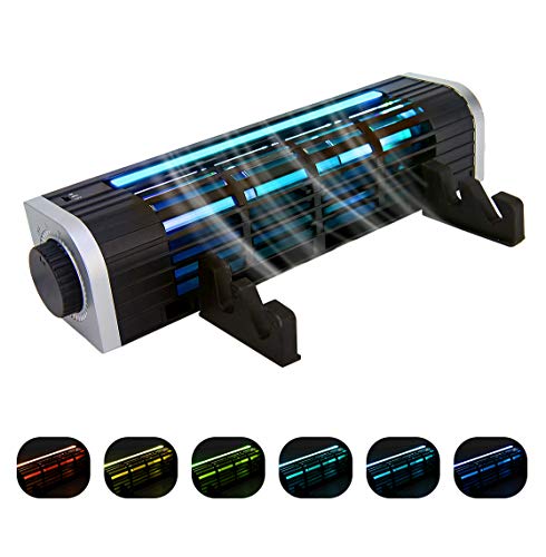 MoKo Laptop Cooler, Cross-Flow Cooling Fan Pad Silent Laptop Radiator with RGB Light