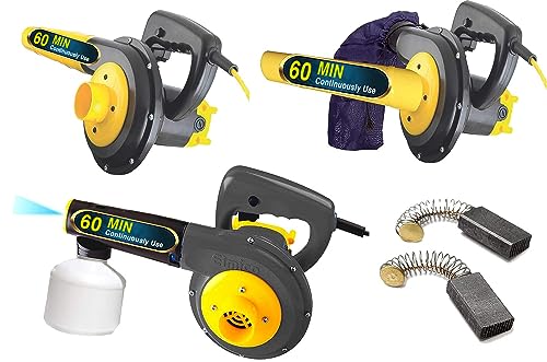 Image of Elmico 700W Heavy Duty 3 in 1 sanitizer Sprayer air Blower Cum Vacuum Function /Carbon Brush continuously use 1hrs /Blowers for Cleaning Dust /100% Copper Armature