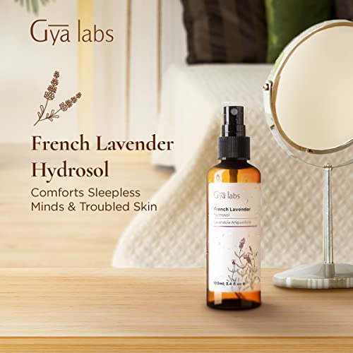 Gya Labs Lavender Spray For Skin Care - Face Mist Spray To Moisturize Dry Skin - Pillow Mist For Relaxation - 100 Unrefined Essential Oil Spray And Body Mist - 100Ml #TOP2