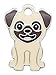 Pug Small Dog Cute Personalized Pet Tags Dogs & Cats ID Custom Engraved Back