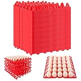 MATÉRIAU DURABLE & RÉUTILISABLE : Contrairement aux boîtes en carton jetables, ces plateaux sont fabriqués en polypropylène (PP) de haute qualité. Ils sont résistants à l'humidité, indéchirables et offrent une solution économique et écologique à long terme pour les élevages familiaux et les fermes avicoles.