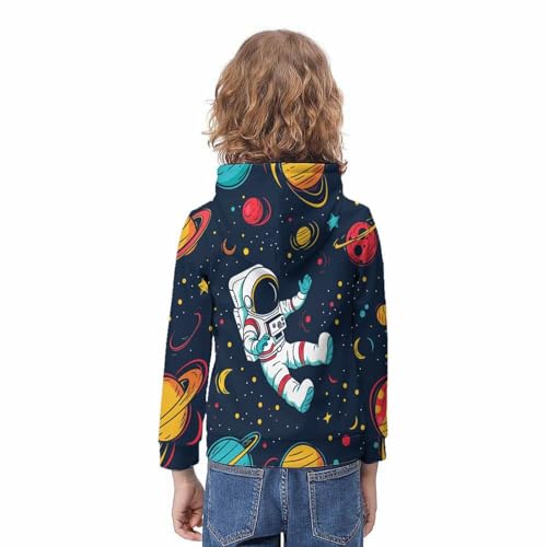 Sweat à Capuche Astronaute de Dessin Animé pour Collège - 4
