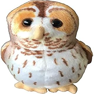 Wild Republic 19487 Tawny Owl with Authentic Bird Sound, Soft Toy for Kids, 13cm, Beige