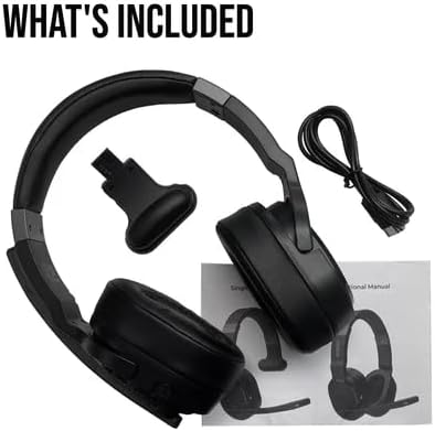 Miniatura 7 de FalconEye Electronics Patriot Convertible Bluetooth sobre la cabeza Auriculares estéreo con cancelación de ruido de una o dos orejas, alcance de más