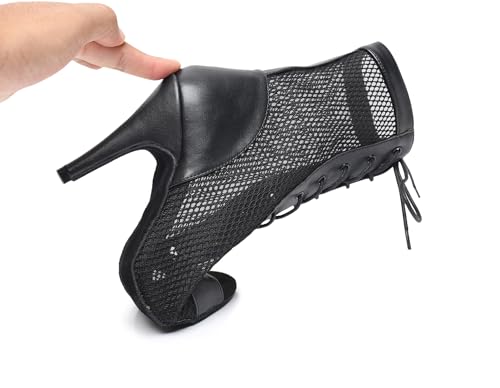 Chaussures de danse en maille Al503 avec talon de 10 cm élégant
