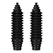 Universal Steering Rack and Pinion Tie Rod Boots, Silicone Bellow Boots with 2 Pieces Gaiter Pinion Boots, 4 Pieces Locking C-Clamps and 6 Pieces Cable Ties, Black