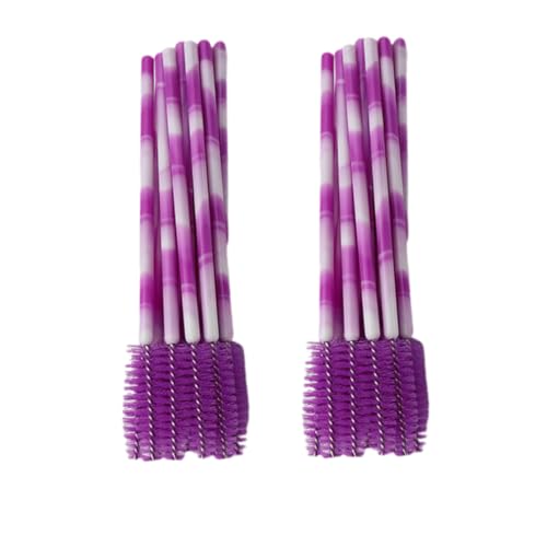 FRCOLOR Home 100pcs Nylon Mascara Brush Eyelash Brush Applicator Bendable Head No More Clumping