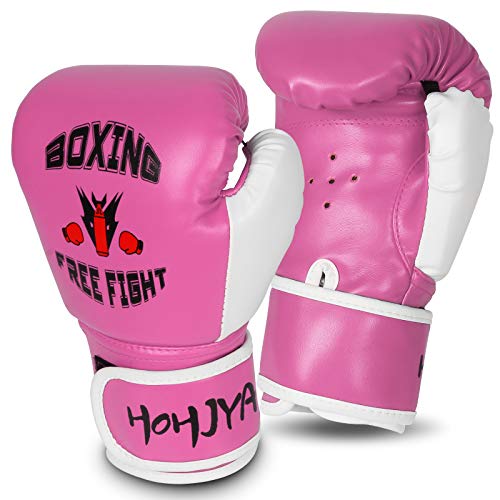 Kids Boxing Gloves 6oz, Training Gloves for Kids Boys Girls Junior Toddlers, Youth Boxing Gloves for Punching Bag, Kickboxing, Muay Thai, MMA, Sparring Age 5-12 Years
