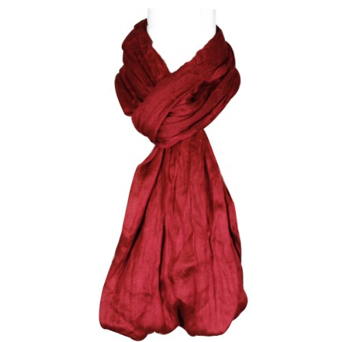 Wrapables Lightweight Silky Soft Infinity Loop Scarf, Burgundy4
