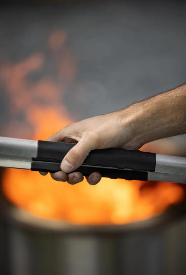 Pinzas para parrilla de acero inoxidable de 24 in miniatura 3