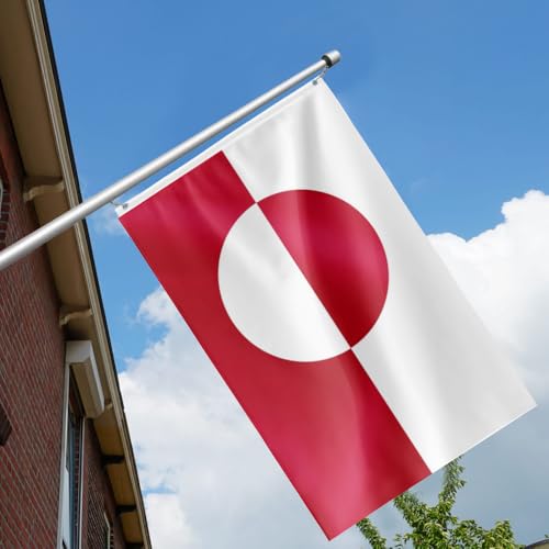 Drapeau Groenland extérieur résistant avec œillets laiton - 7