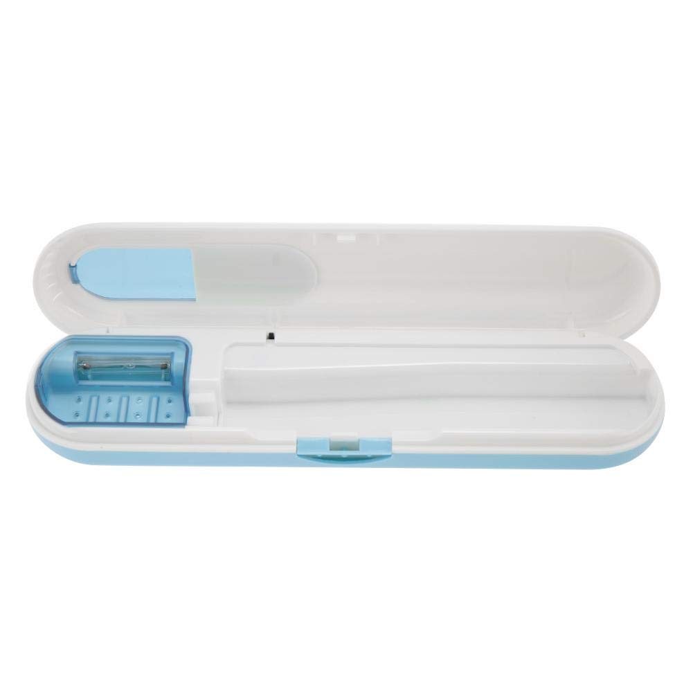 Detergente per spazzolini Porta spazzolini con Protezione dai Raggi UV, Sterilizzatore per Spazzolino da Denti, Porta Spazzolino Antibatterico UV, per sterilizzare Lo spazzolino da Denti(Blu)