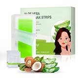 Gemlady Wax Strips for Face, 20Pcs Waxing Strips for Body Hair Removal, Waxing Kit for Women with 20 Face Wax Strips & 2 Calming Oil Wipes，aloe-Chartreuse1