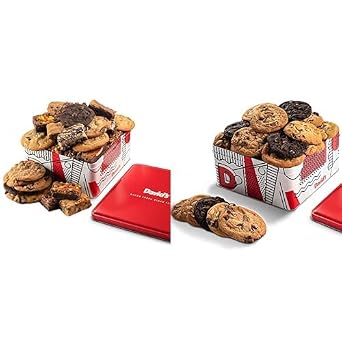 Gourmet Indulgence Extravaganza Davids Cookies Assorted Cookies and Brownies Gift Basket with 2lbs of Freshly Baked Assorted Cookies Bundle