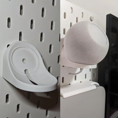 Soporte de Pared para Apple HomePod Mini,Soporte Colgante para Estante de Almacenamiento de Altavoces,Accesorio de Ahorro de Espacio para SKADIS