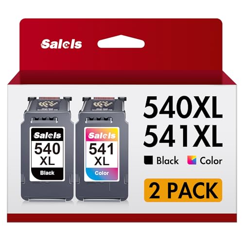 Salols 540XL and 541XL Ink Cartridges Replacement for Canon 540 and 541 Ink Cartridges Printer Ink PG540 Black CL541 Colour XL for Canon Pixma TS5150 TS5151 TS5100 MG3600 MG3650S MG3650 MG4250 MX475